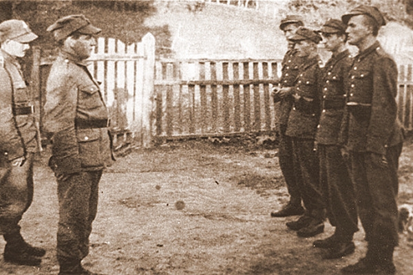 Karol Wojtyła na ćwiczeniach wojskowych, rok 1939